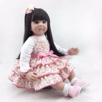 

Hot sale 55cm lifelike silicone reborn doll baby vinyl simulated baby doll toddler brinquedos christmas new year boutique gifts