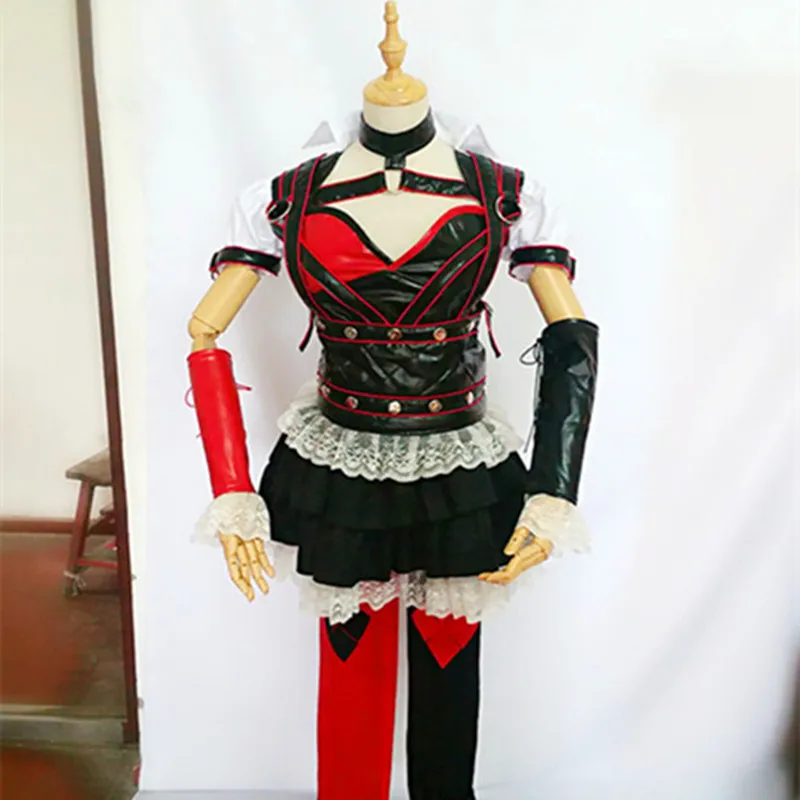 Batman: Arkham Asylum Harley Quinn Cosplay Costumes Halloween Costumes Women's uniforms Harley Quinn High-end custom package Batman: Arkham Asylum Harley Quinn Cosplay Costumes Halloween Costumes Women's uniforms Harley Quinn High-end custom package