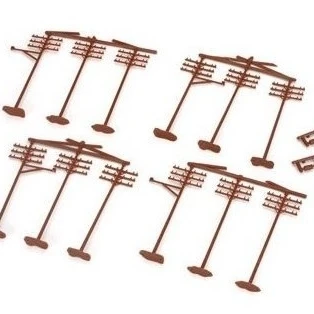 SP Whistle Stop ATM775 HO Scale Telephone Poles - Pack of 12 (1)