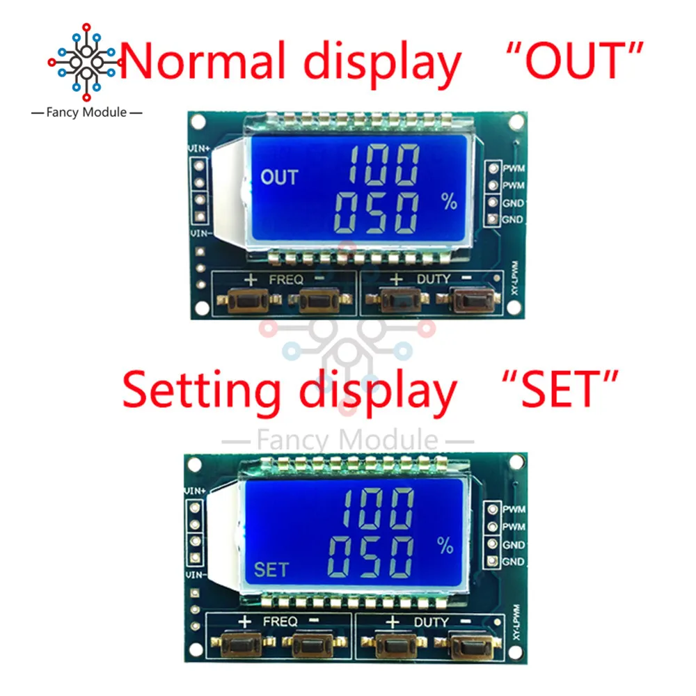 Генератор сигналов PWM частота импульсов рабочий цикл регулируемый модуль ЖК-дисплей Дисплей 1Hz-150Khz 3,3 V-30 V PWM плата Модуль гибкий кабель