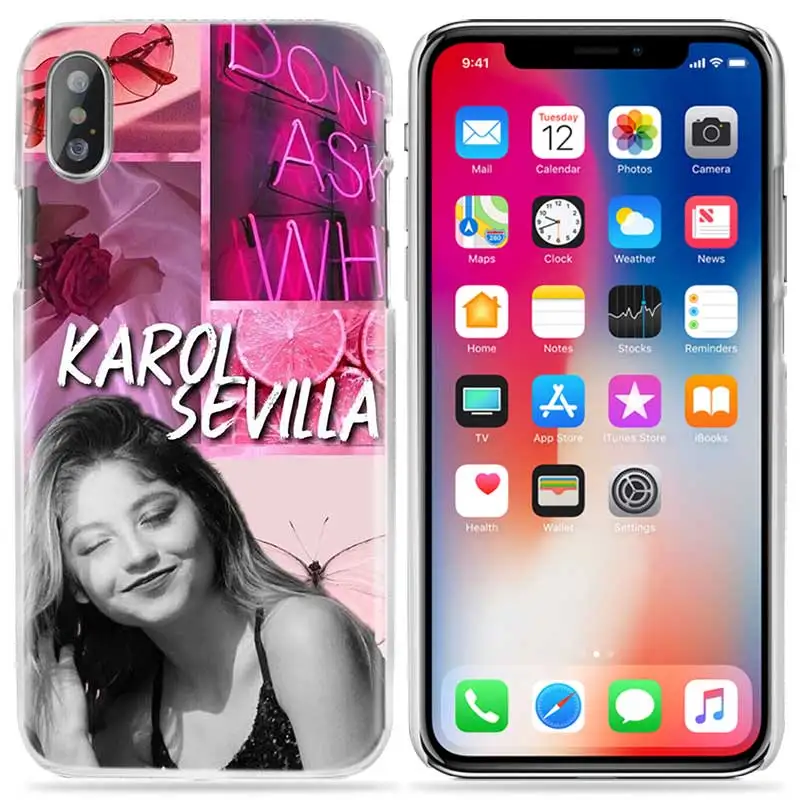 Soy Luna чехол для iPhone XS Max XR X 10 7 S 8 6 6 S плюс 5S SE 5 4S 4 5C Роскошный прозрачный жесткий чехол PC Fundas Capa чехол для телефона Coque Hot - Цвет: 01