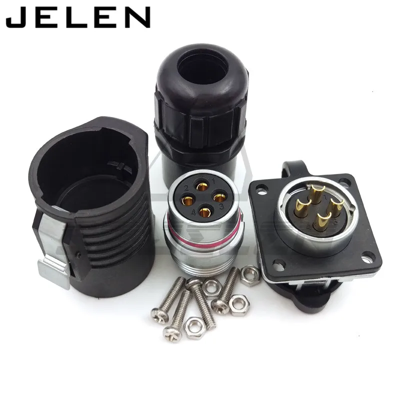 XHE20 IP67 4 pin водонепроницаемые разъемы кабель Разъем Розетка папа|4 cable connector|4 cable4