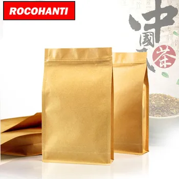 

100X Side Gusset Bag Bag Type and Biodegradable Feature Kraft Paper Bag Customized LOGO Printing