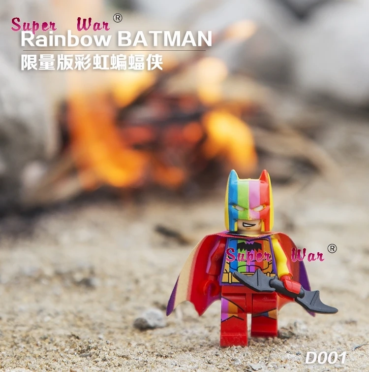 1PCS star wars superhero marvel avengers Decool Rainbow Batman font b building b font blocks sets