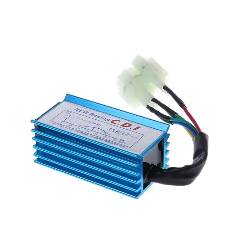 

6 Pin Racing CDI Ignition Box Motorcycle AC GY6 Round Pin For 50cc 90cc 110cc 125cc 150cc 2Stroke Engine Moped Scooter ATV Quad