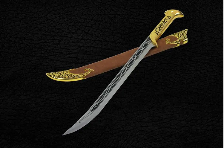 Top Film Television Animation Lord Of The Rings Sword Hobbit Anti -Body Weapons Home Decoration Crafts Not Open Blade Christmas Gift 12