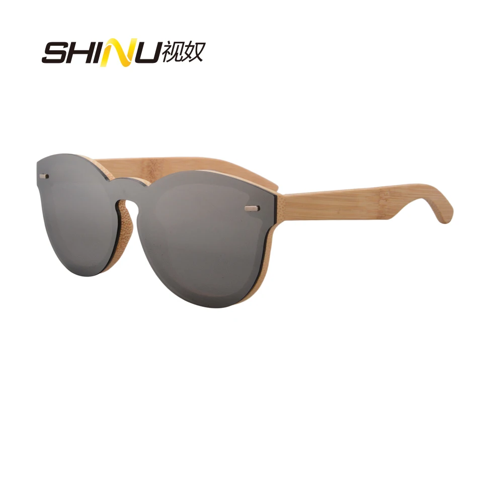 

Bamboo sunglasses men wooden fashion designer sun glasses slivery coating uv 400 lenses bike glasses men