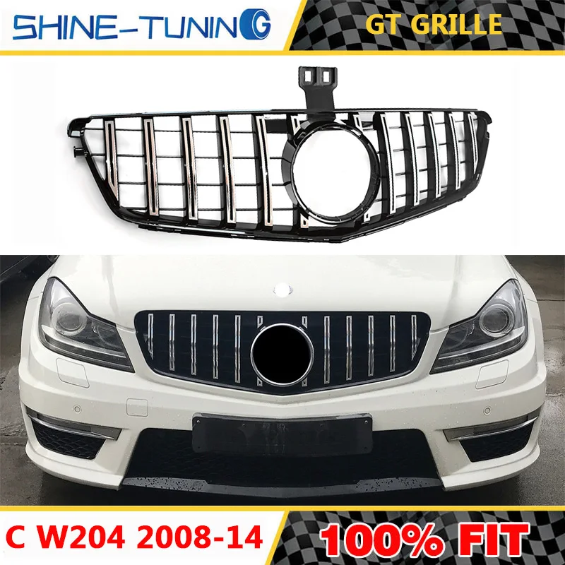 suitable For mercedes benz W204 AMG GT GTR Grille Class W204 racing grille C180 C200 C250 C300