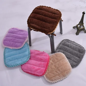 

30*30/35*35 CM Small Stool Cushion Winter Plash Kindergarten Seat Cushion Square Plastic Seat Pat Anti-slip Kid Sitting Cushion