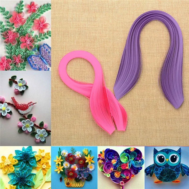 

120 Stripes Quilling Paper 3mm Width Solid Color Origami Paper DIY Hand Craft Decoration Pressure Relief Gift Free Shipping