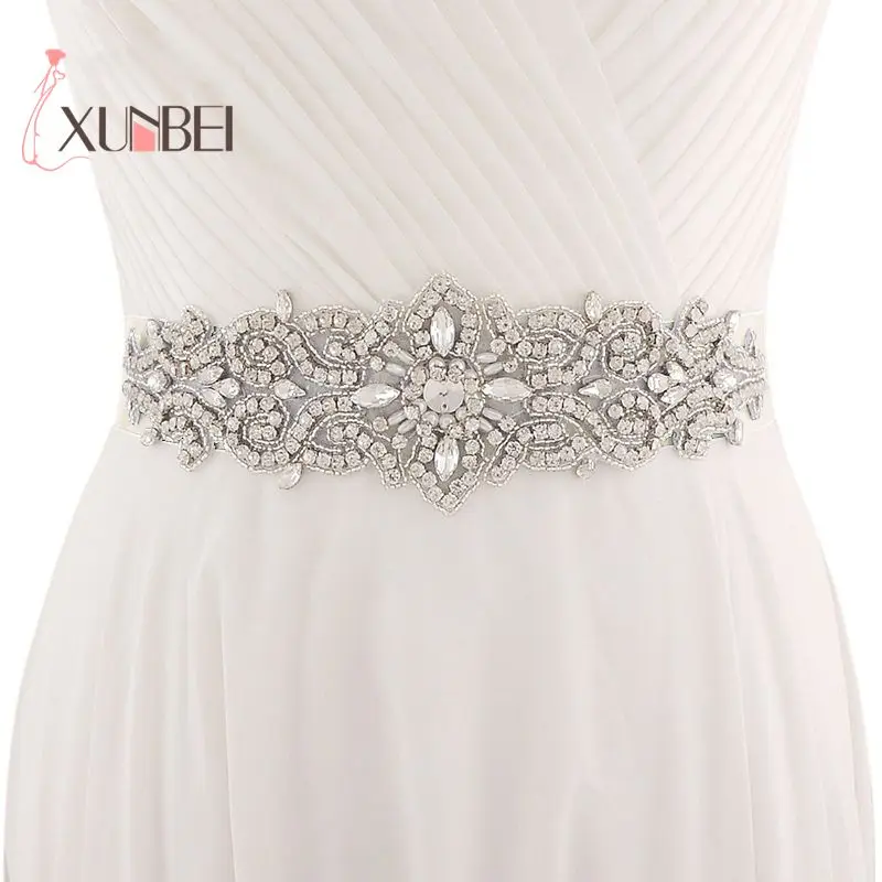 Cinturon De Novia Luxury Beaded Crystal Bridal Belts For
