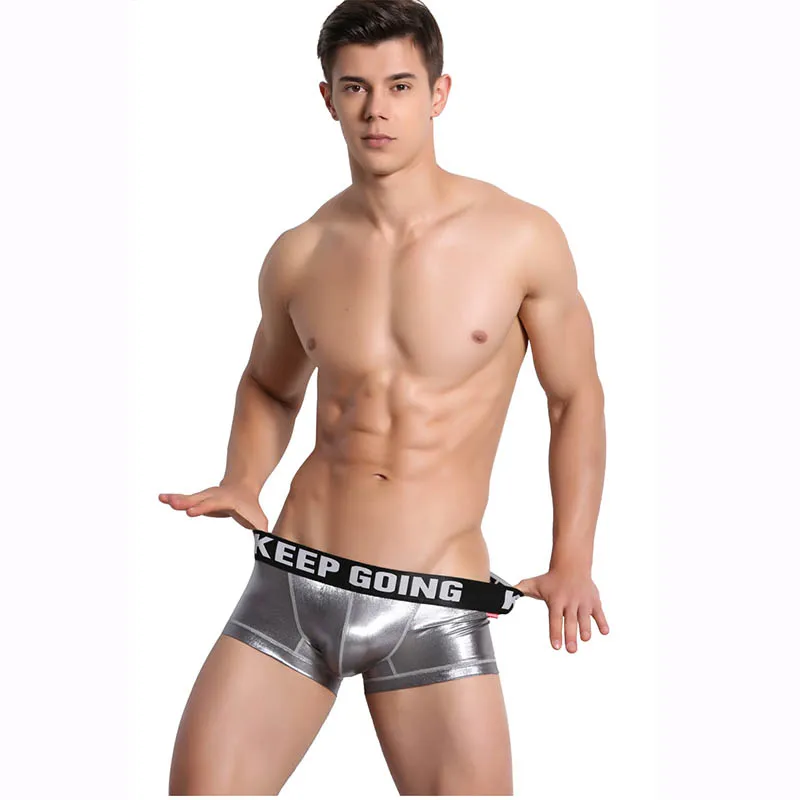 

KWAN.Z male underwear bright cueca boxer men gay panties low waist underwear men sexy night club men's underwear boxershorts men