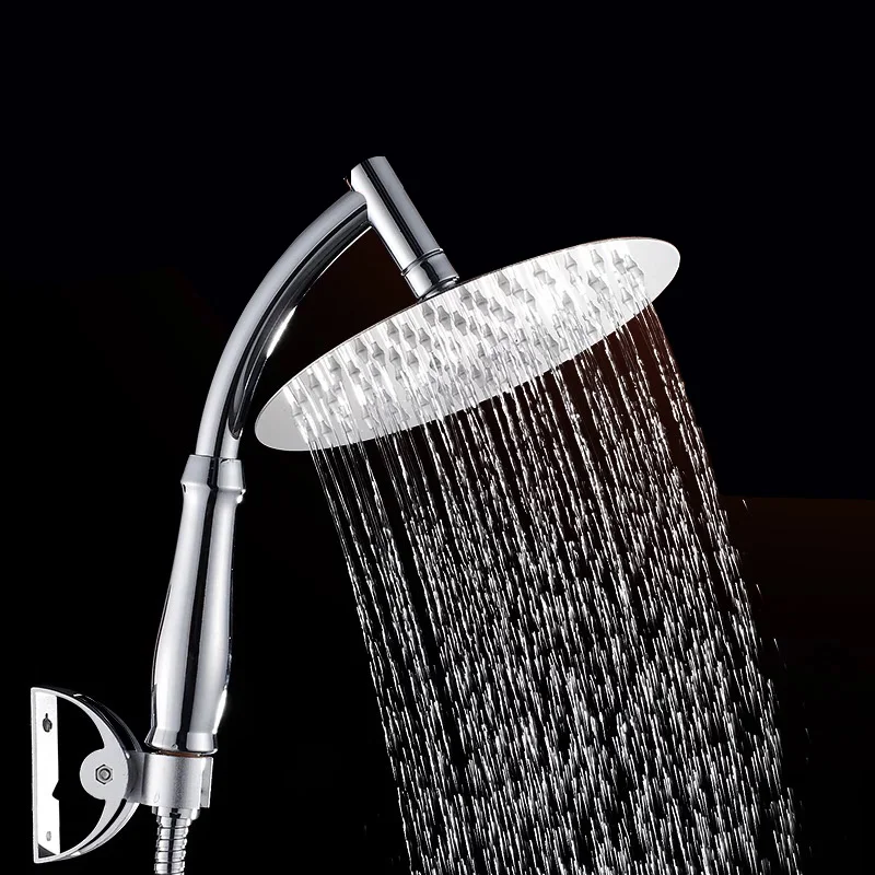 Shower Head 6"inch Luxury ABS/Stainless Steel Ultra-Thin Large Rainfall Shower Head Bathroom Showerhead High Pressure Hand Held Shower head