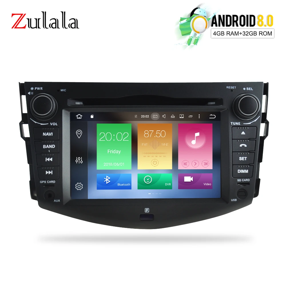 Android 8 0 Автомобильный DVD стерео Мультимедиа головного устройства для Toyota RAV4 2008 до