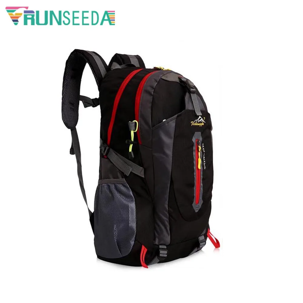 Runseeda دائم 40L للماء في الهواء الطلق على ظهره حقيبة التخييم المشي لمسافات طويلة تسلق الجبال الدراجات حقيبة السفر حقيبة ظهر تحمل على الكتف