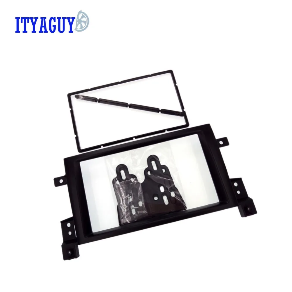 

Free shipping Top Quality Double Din Car Facia Adaptor for Suzuki Grand Vitara 2005+ Face Frame Kit Cover Radio Stereo fascia