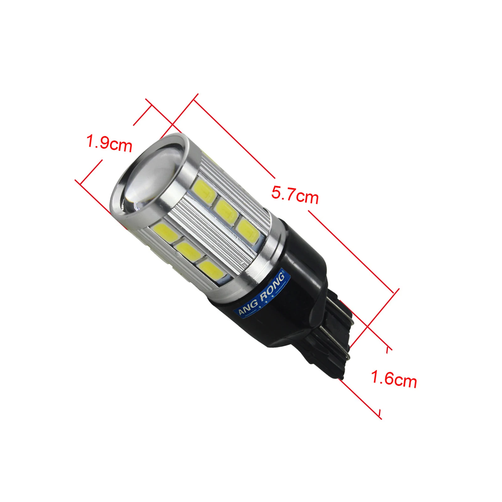 ANGRONG 2x T20 W21W W21/5 Вт белый светодиодный DRL боковой светильник для Vauxhall Opel Corsa D Astra GTC