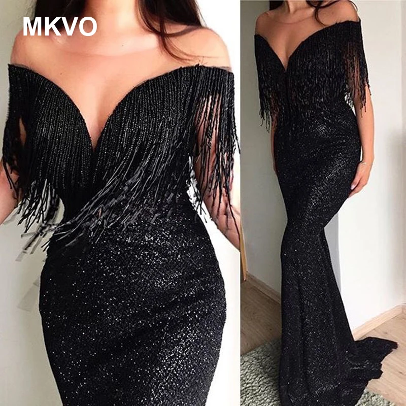 

Vintage Black Elastic Sexy V-neck Sleeveless Women's Dress Floor Length Summer Party Dress Padded Backless Mermaid Dress Summer