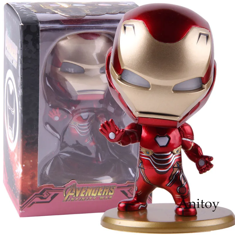 

Avengers Infinity War Iron Man With LED Light Up Function Mini Action Figure Collectible Model Toy Gift For Kids