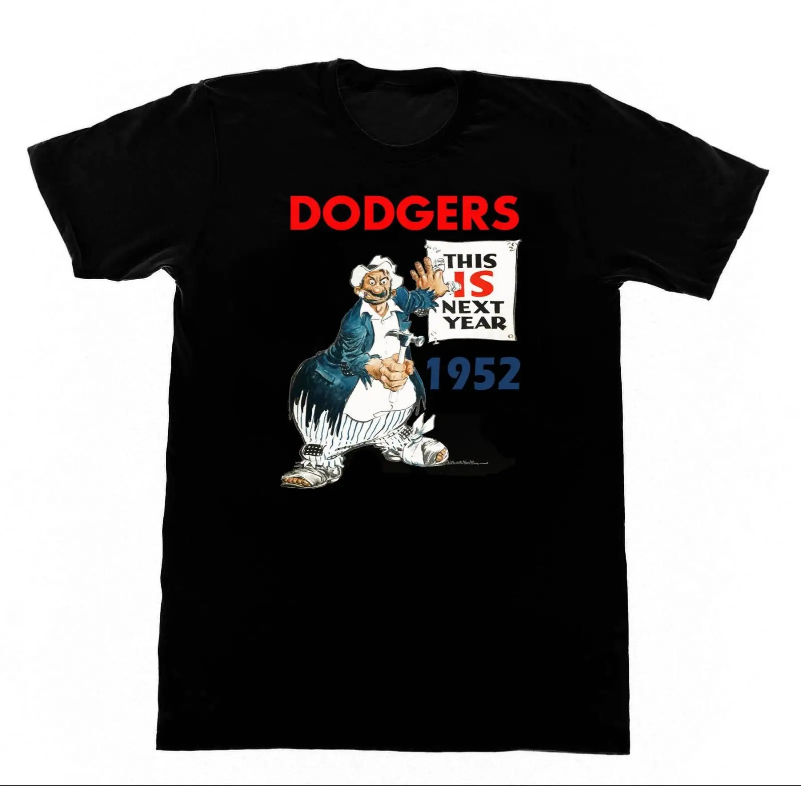 1952 Бруклин Dodgers-бомжи-рубашка B8 футболка Винтаж Бейсбол