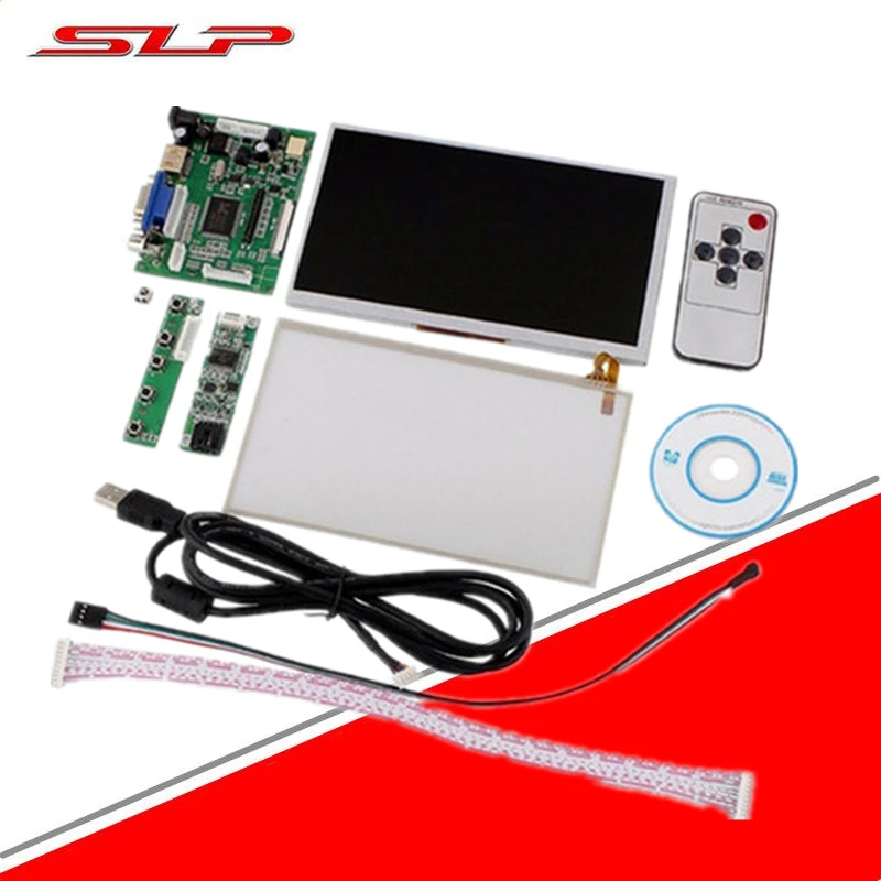 7 inch For INNOLUX Raspberry Pi LCD Touch Screen Display TFT Monitor AT070TN90 with Touchscreen Kit HDMI VGA Input Driver Board raspberry pi 7 inch lcd kit hdmi vga 2av hd lcd kit for car lcd screen vga head driven plate key remote control wiring