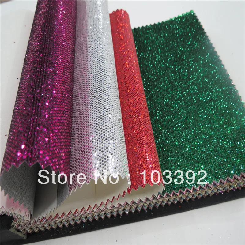 

DIY High Quality Glitter Synthetic Leather Glitter Fabric For Crafts ,Shoes,Bags,Embroidery And Wall Covering (CAN CHOOSE COLOR)