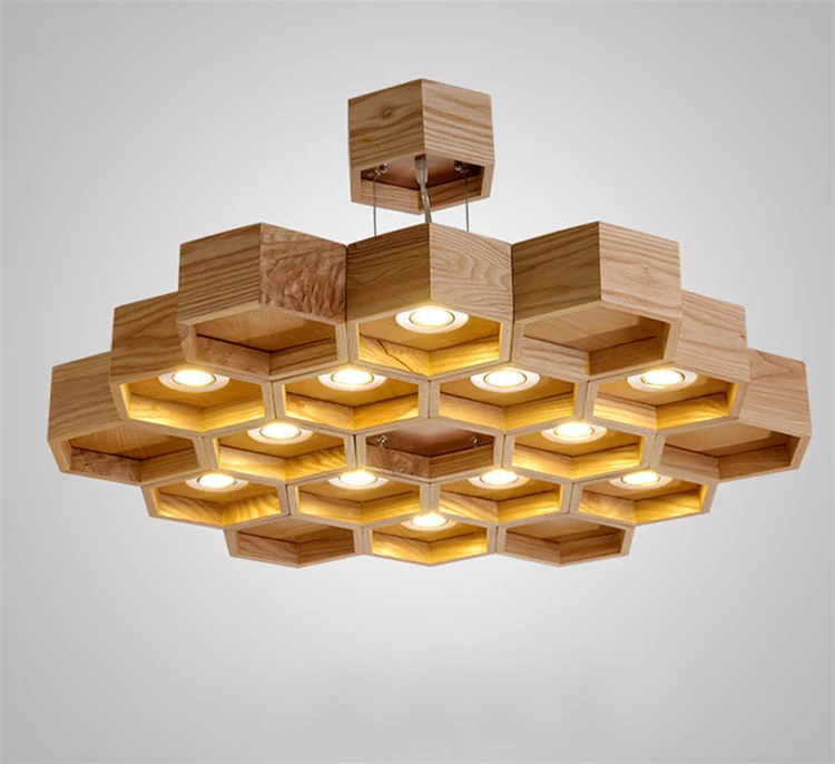 WOOD PENDANT LAMP 24