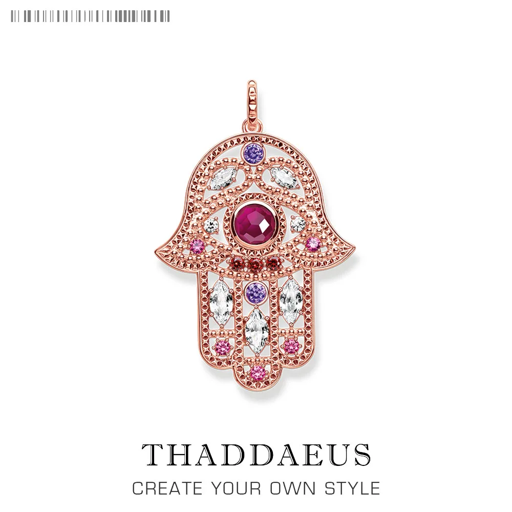 

Pendant Hand of Fatima, 2019 Brand Fashion 925 Sterling Silver Vintage Jewelry Thomas Bijoux Accessories Gift For Ts Woman Girls