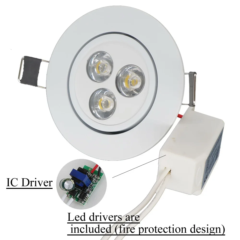 12X9 W 650 люмен 2800 K 3000 LED теплый белый энергосберегающий встраиваемый потолочный
