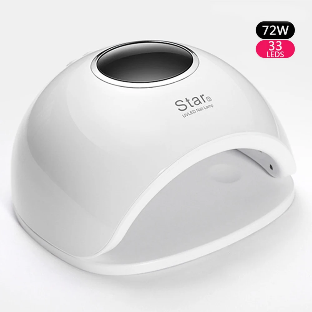 

72W UV Lamp LED Nail Lamp Nail Dryer For All Gels Polish Sun Light Infrared Sensing 10/30/60s Timer Smart For Manicure