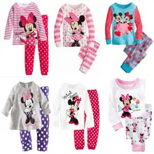 High Quality Children Cute Cartoon Baby Kids Girls Nightwear Pajamas Pyjamas Sleepwear Suit