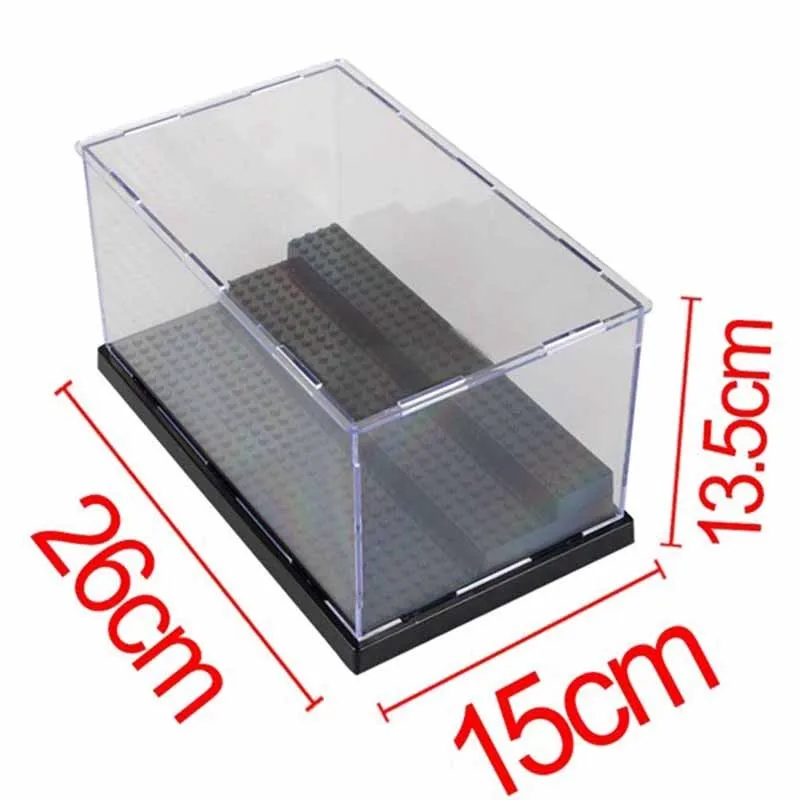 5 Types Acrylic Minifigures Building Blocks Display Box Showcase Self Assembly Display Case Cabinets Plastic Bricks Base Plate (3)