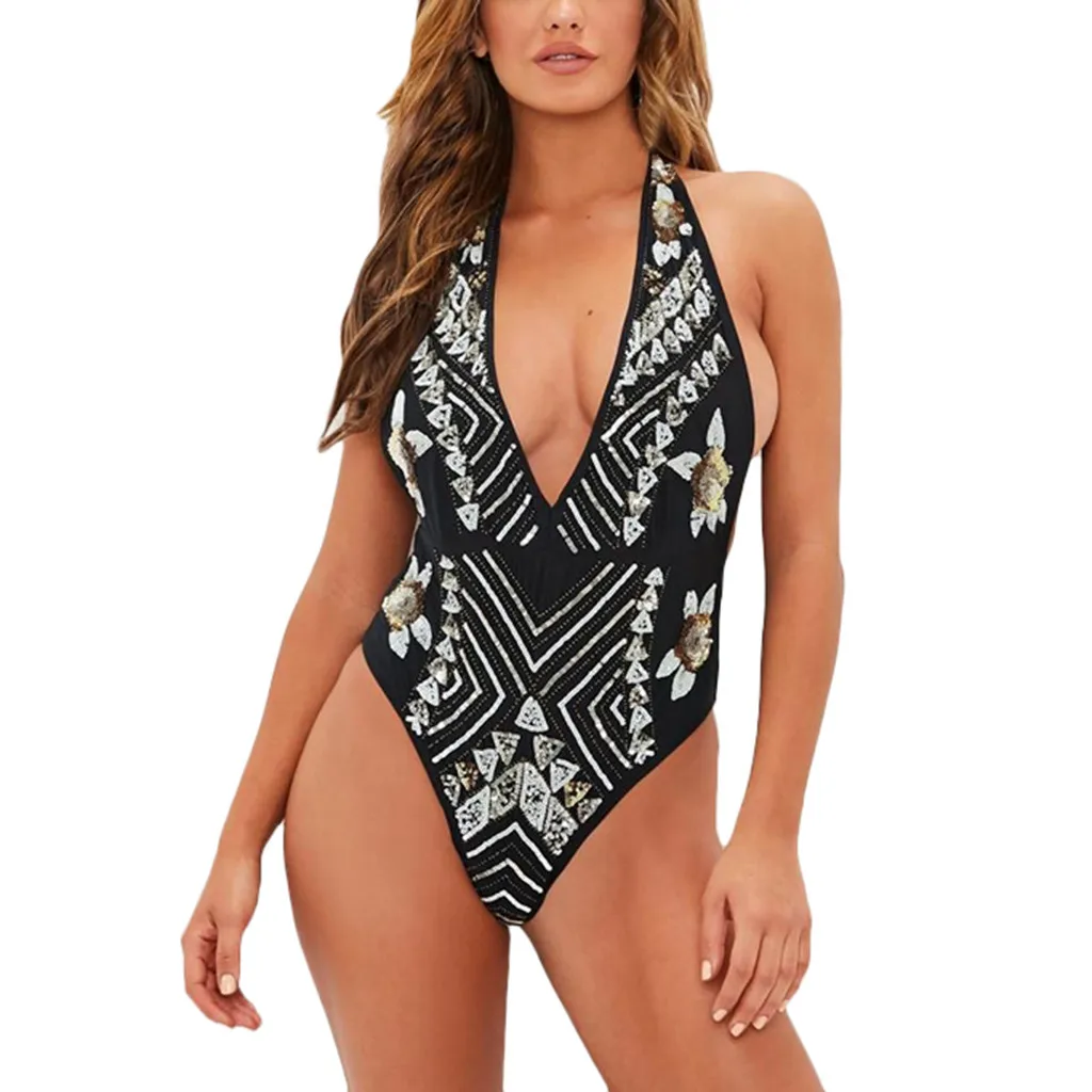 

Swimwear Women Sexy Black One Piece Swimsuit Women Summer 2019 Sexy Sport Bathing Swimming Suit For Womens Stroj Kapielowy