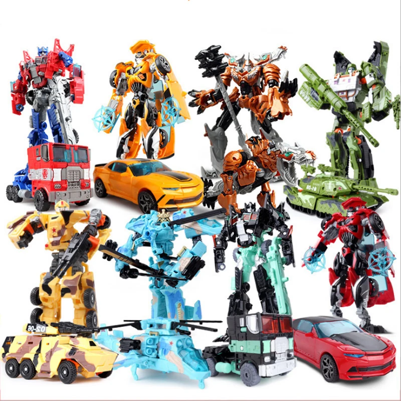 

19cm Top sale JINJIANG height transformation deformation Robot toy action figures toys best gift for children education Toys