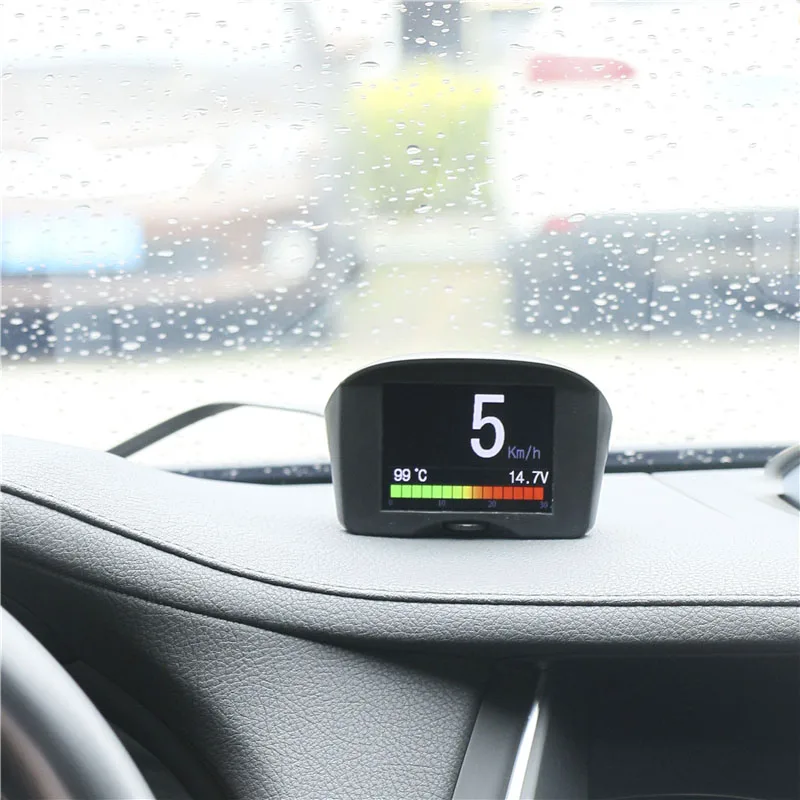 MR CARTOOL M1 OBD2 HUD Head Up Display Car Speedometer Auto Fuel Consumption Temperature Gauge OBDII Diagnostic Tool Scanner