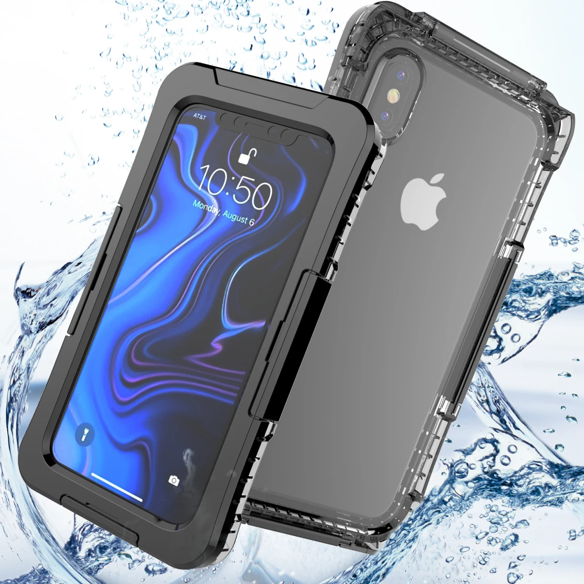Для iPhone X XS Max водонепроницаемый чехол прозрачный Дайвинг спортивный противоударный чехол для iPhone 5 SE 5S 6 6S 7 8 Plus чехол под водой
