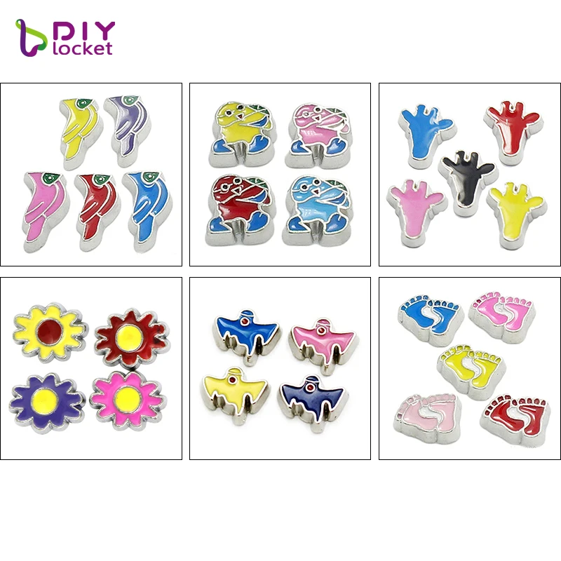 

10pcs Mix Style Wholesale Floating Charms For Floating Lockets & Floating Locket Bracelet LSFC022-300