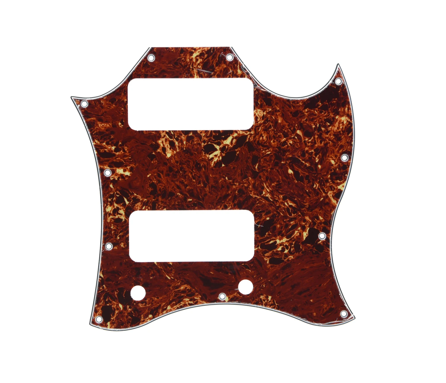 Sg Standard Chitarra Speciale Pieno Viso Pickguard W/P90 Foro Pickup Vintage Tortoise