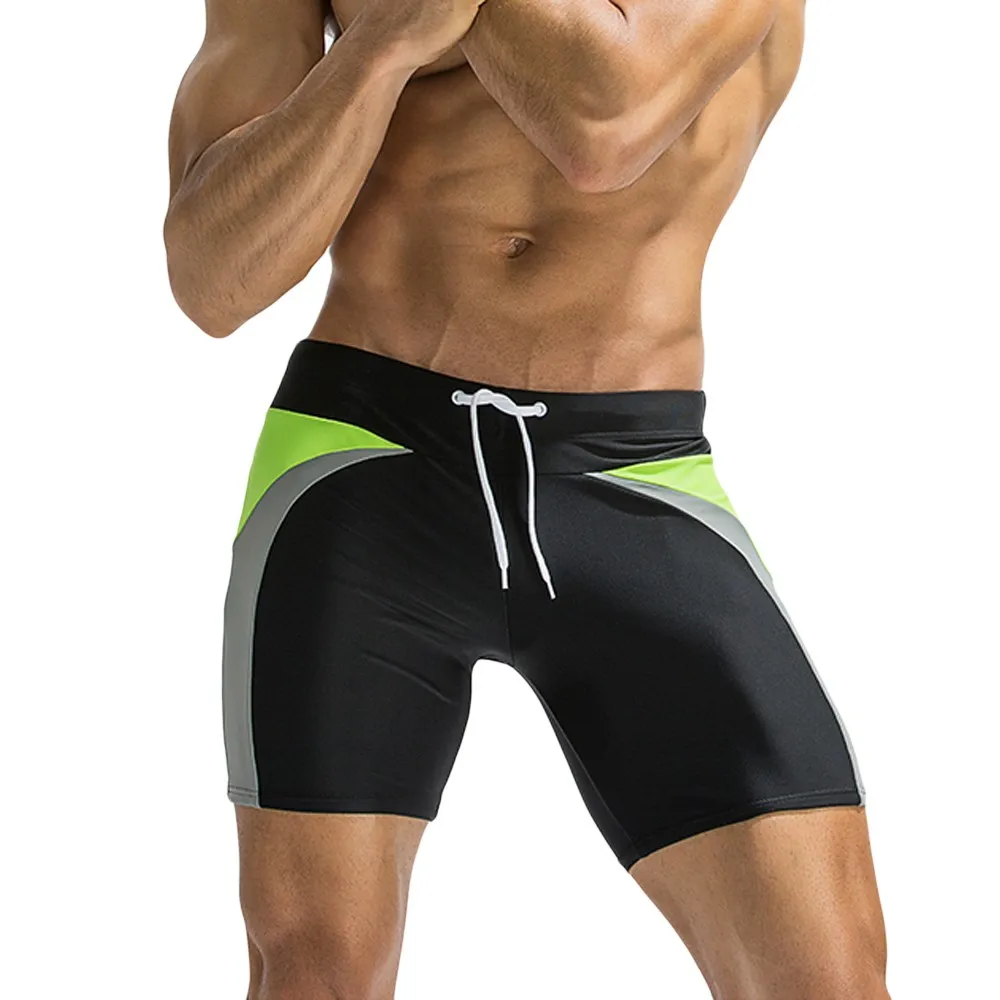 

Quick-dry Men Fashion Swimming Trunks Boxer Swimwear Sexy Beach Shorts Low waist Briefs Zwembroeken voor heren #T1