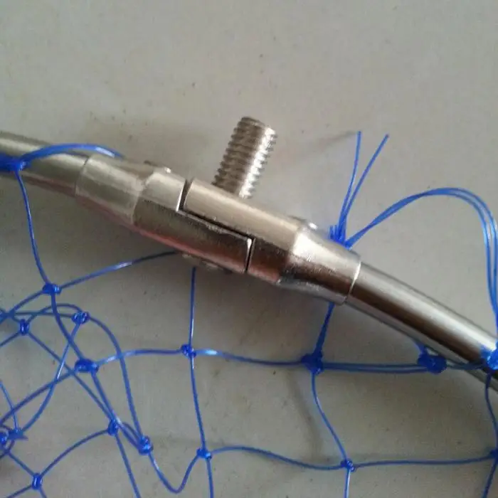 Malha de Arame Rede de Pesca de Dobramento Novo Aço Inoxidável Cabeça Brailer Cola Rodada Saco Sniggle Monofilamento 50 cm 7 Esporte e Lazer