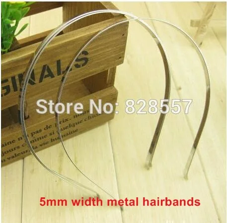 10, 12, 15, 25 мм ширина ABS/HIPS/металлический материал пластиковые женские повязки для волос для девочек детские повязки для волос повязка для волос EH68 - Цвет: 5mm metal
