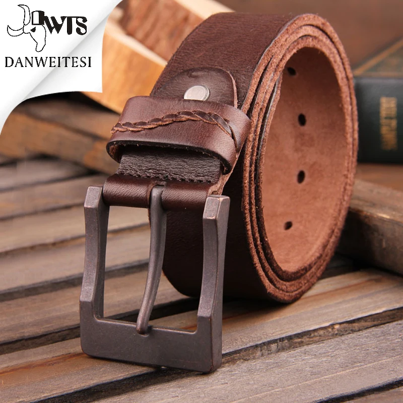 

[DWTS]2016 real cow genuine leather men belt luxury buckle belts for men strap male pin buckle masculino cinturones hombre