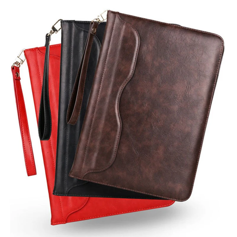 

For iPad 2017 Case PU Leather Luxury Business Folio Stand Pocket Auto Wake Smart Cover With lanyard For iPad 2018 9.7 inch Case