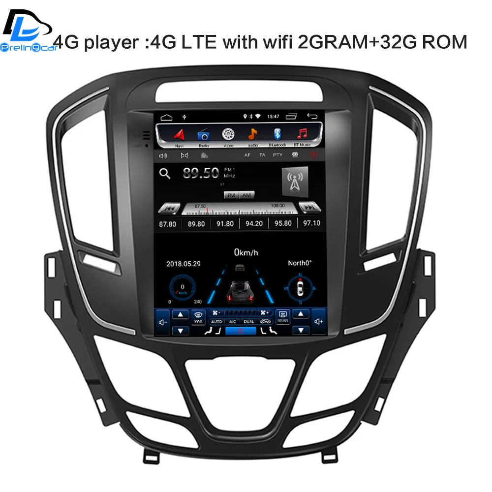  32G ROM Vertical screen android 9.0 gps multimedia video player for vauxhall opel New insignia car 