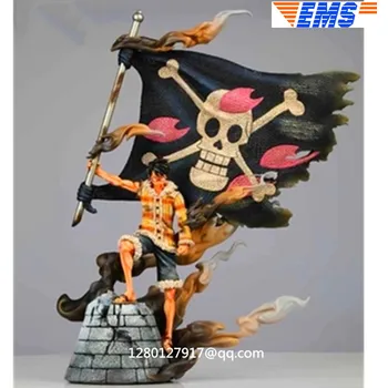 

One Piece Statue Monkey D Luffy Carried Flag Full-Length Portrait Straw Hat Pirates Bust GK Action Figure Collectible Toy P1170