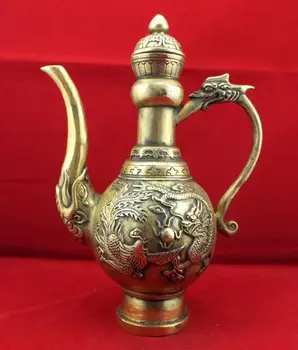 

China boutique collection pure copper Decorative pattern Flagon