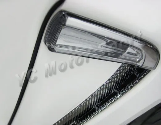 Автомобильные аксессуары сухое углеродное волокно DM Стиль боковое крыло вентиляционное отверстие 2 шт для 2010-2013 Panamera 970 боковое крыло вентиляционные отверстия автомобиля-стиль