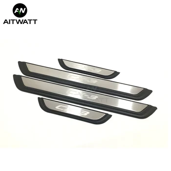 

For Mazda CX-3 CX3 2017 2018 Stainless Steel Scuff Plate Door Outer Sill Guard Thresholds Cover Trims Protector Welcome Pedal