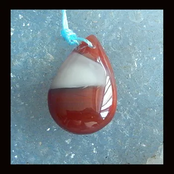 

Natural Gemstone Red Agate fashion Pendant ,30x17x8mm,5.6g