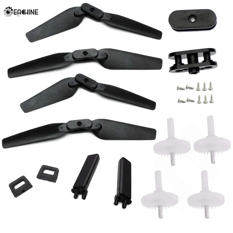 

Original Eachine E58 RC Drone Quadcopter Spare Parts Crash Pack Kits 2Pairs Propeller Blade w Clip Landing Gear